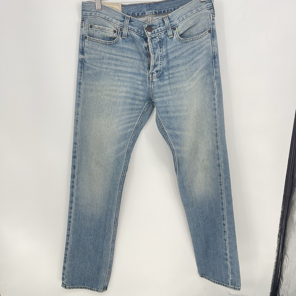 Hollister Jeans Mens‎ 30x32 Blue Denim Balboa Classic Straight Button Fly Q0031